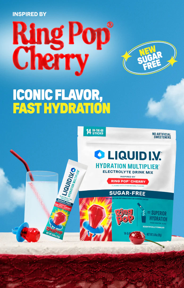 Ring Pop® Cherry Hydration Multiplier® Sugar-Free - Fresh Pack